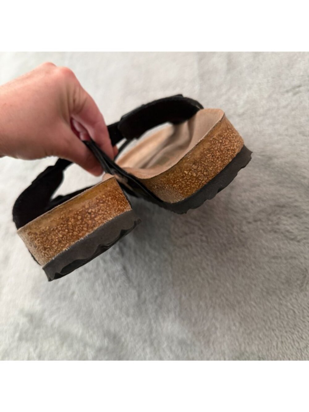 Birkenstock Sydney Vegan Sandals Shoes Womens 38 US 7 Shiny Snake Print - Picture 7 of 7